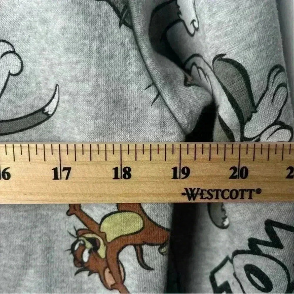 Tom and Jerry Heather Gray Pullover Sweatshirt | Size XS - Picture 7 of 7